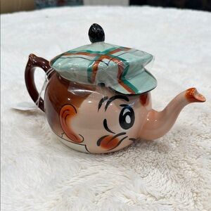 1950's Wade ANDY CAPP Ceramic Teapot Made in England Hand Painted Rare